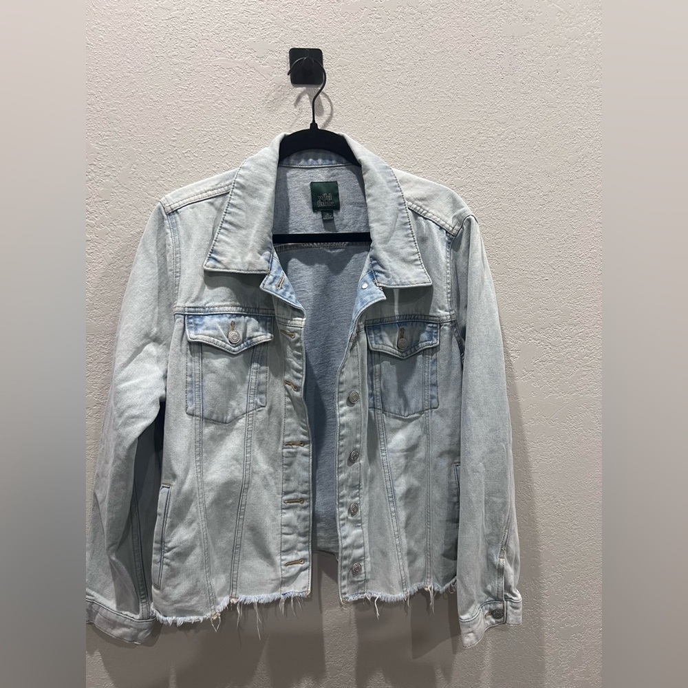 Wild Fable Women’s Distressed Jean Jacket